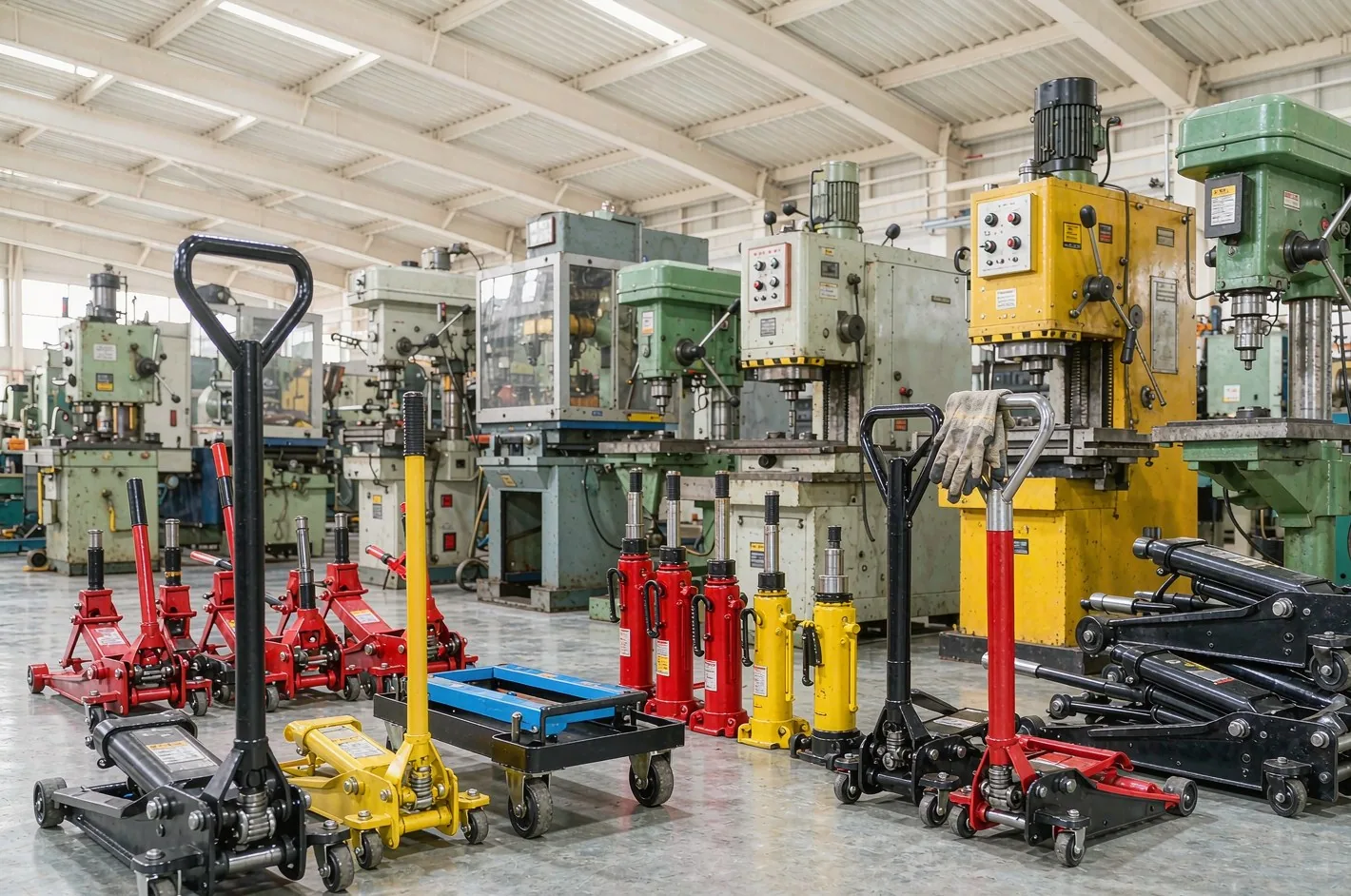 Hydraulic jack and workshop equipment range available for private-label branding