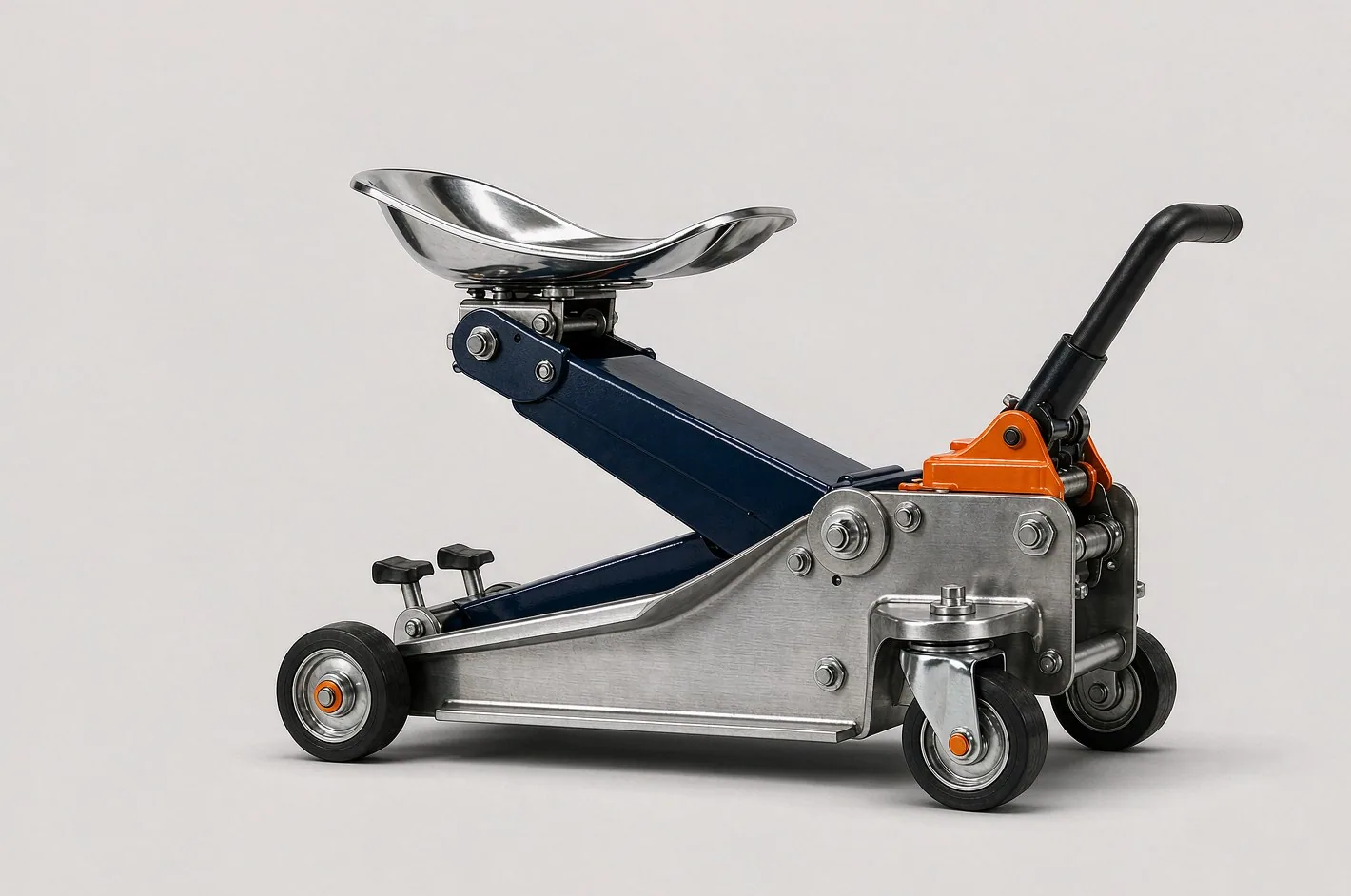 Reference image of a hydraulic transmission jack for gearbox and driveline lifting