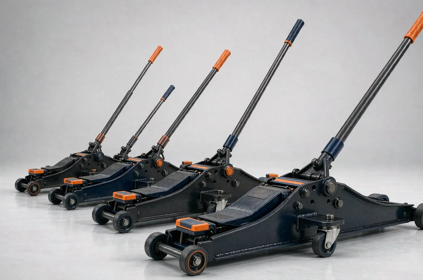 Hydraulic floor jack and trolley jack range for garage equipment buyers